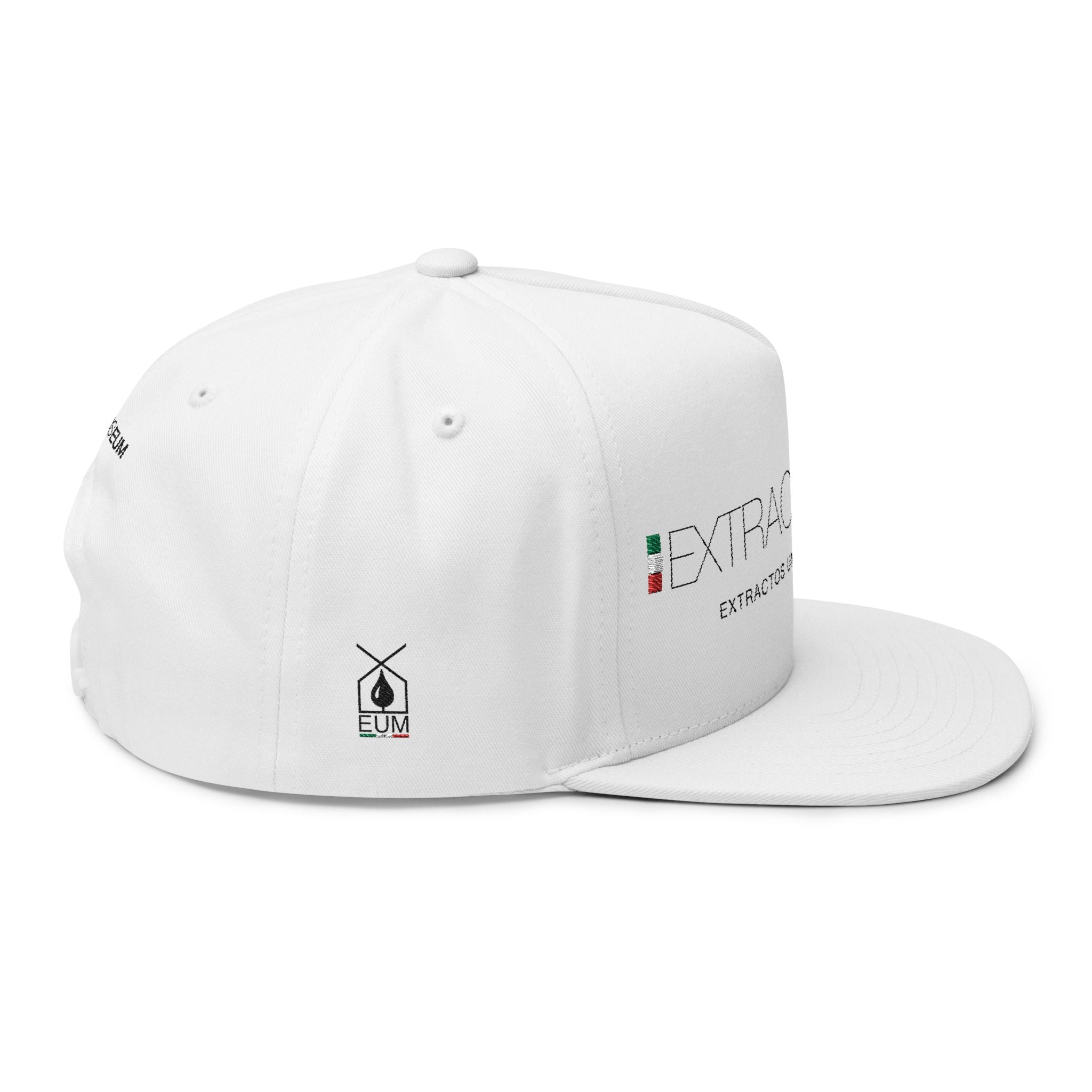 Gorra plana con visera bordada y elegante - Extractos EUM