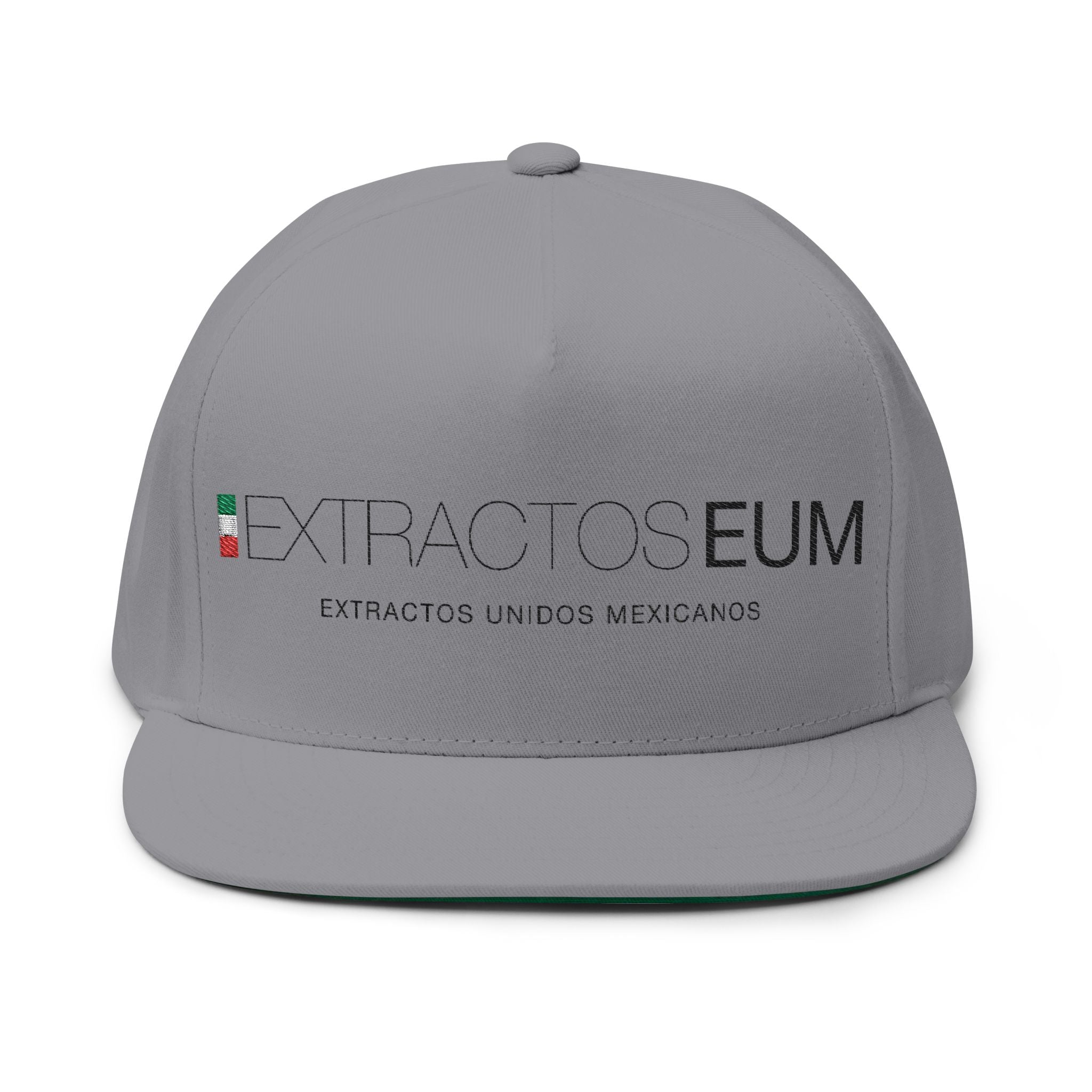 Gorra plana con visera bordada y elegante - Extractos EUM