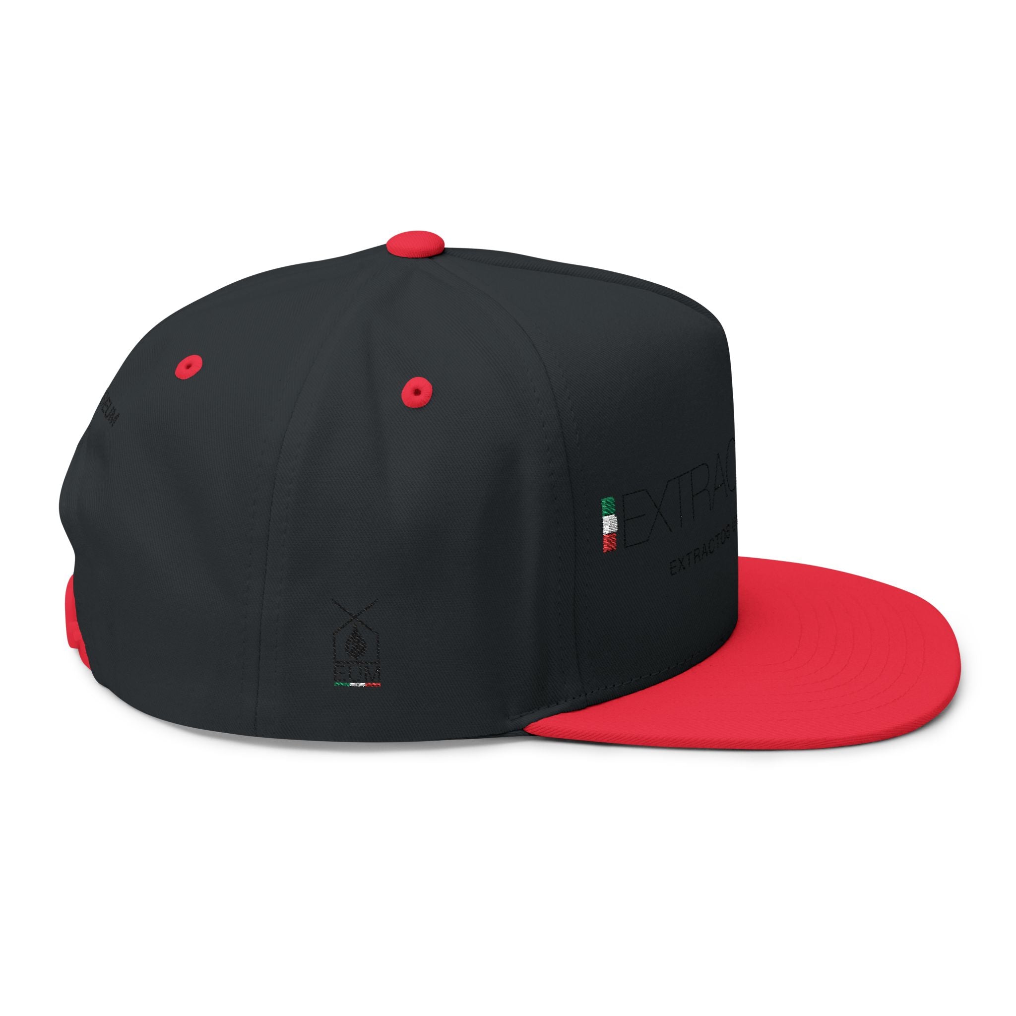 Gorra plana con visera bordada y elegante - Extractos EUM